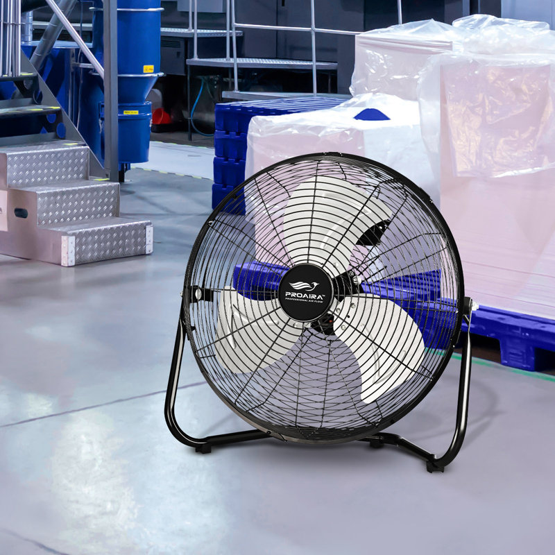 Proaira High Velocity Floor Fan, 20.40" H x 7" W x 22" D