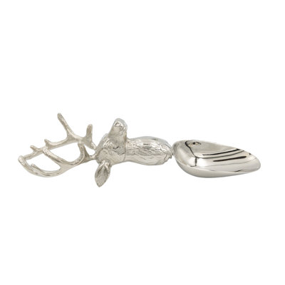 Cast Aluminum And Stainless Steel Scoop With Deer Head Shaped Handle