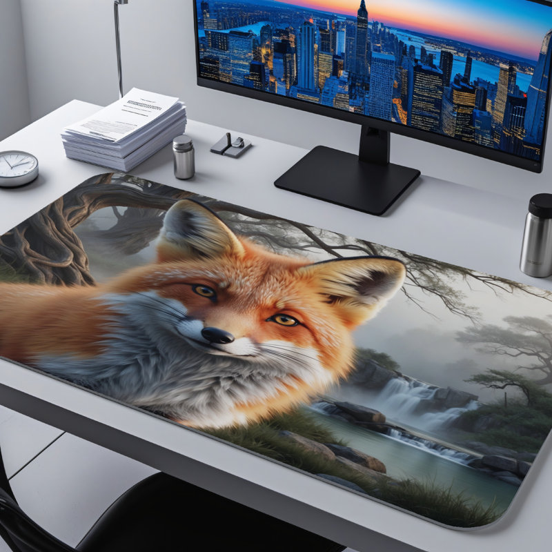Polyester Desk Pad, 14.4x12.1