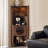 Nut-Brown Solid Wood Corner cabinet