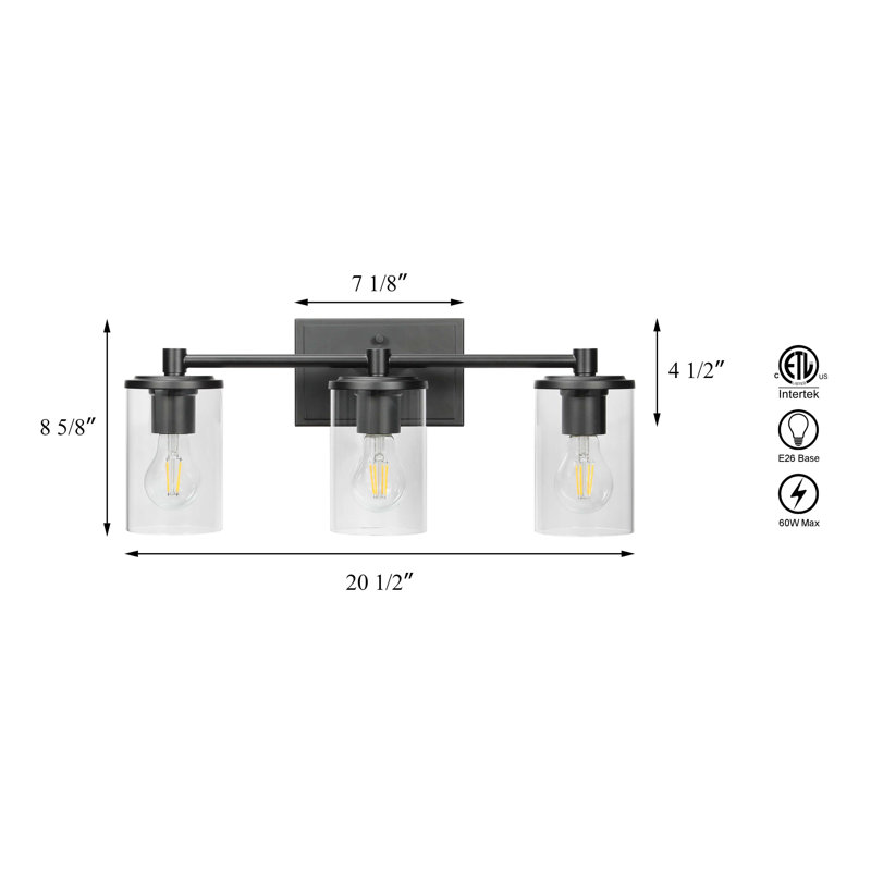 Sanjaya 3 - Light Dimmable Vanity Light