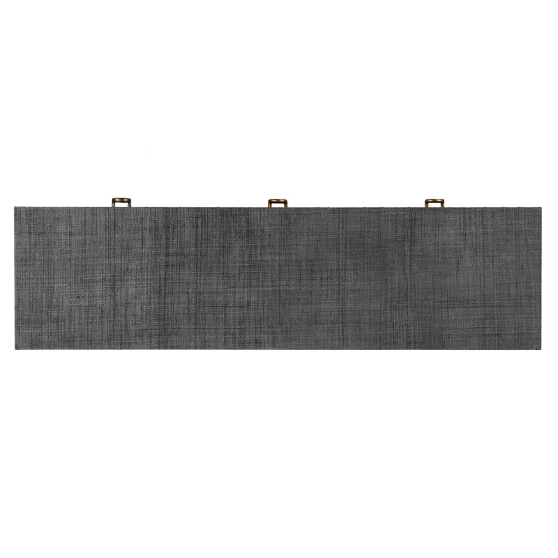Chatham 3-Drawer Raffia 60" Sideboard, Charcoal