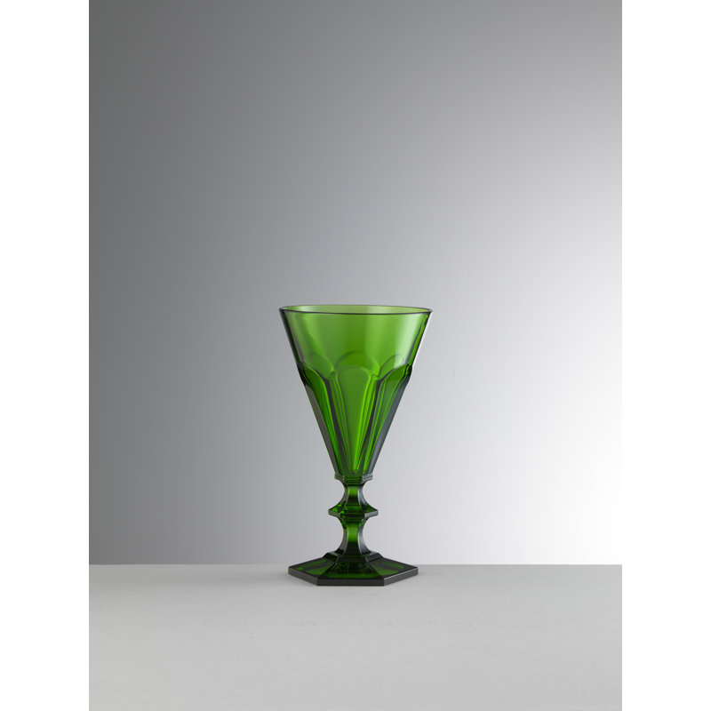 Verre à pied en acrylique Giada, Vert, 9 oz