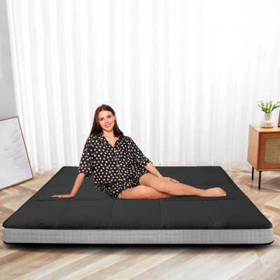 Edmont Upgraded 5" Extra Thick Japanese Floor Mattress Futon Mattress, Foldable Mattress Tatami Pad