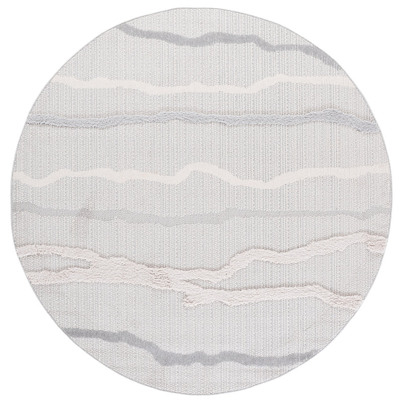 Trends 112 Performance Abstract Rug, Round 6'7"