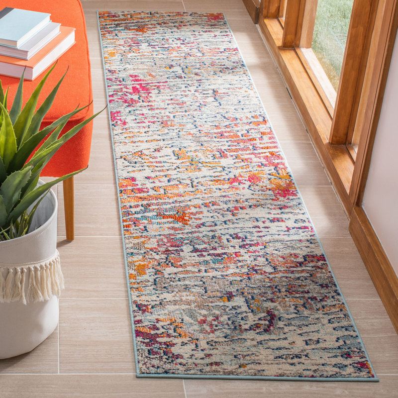 Felty Abstract Area Rug, Runner 2'2" x 22'