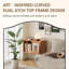 Miroir mural de salle de bain Curve-51433043-51433042