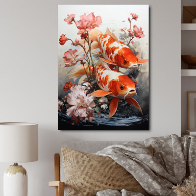 " Fishing Contemporary Koi Fish II "