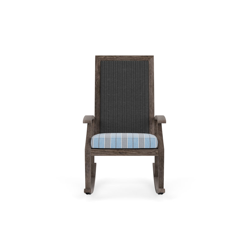 Frontier Outdoor Rocker Chair, Hansen Sky, Charcoal