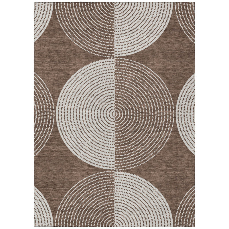 Machine Washable Indoor/Outdoor Jenning ACN2275 Geometric Rug, Rectangle 10' x 14'