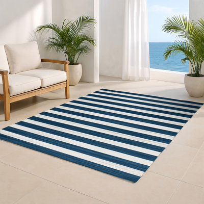 Tapis intérieur / extérieur blanc HorizontalStripes