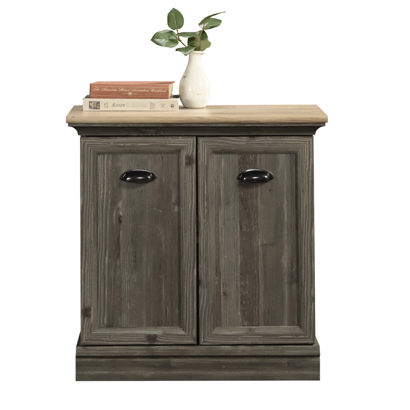 Support utilitaire avec tablettes réglables et finition en bois d'ingénierie brun, armoire rustique autoportante pour espace de vie principal, 29,27 po de profondeur, tablettes avec hauteur de 29,33 po