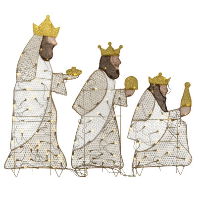 42" H LED Lighted Three Wisemen Inflatable