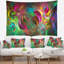 Tapisserie de texture en verre fractal multicolore abstract-28495048