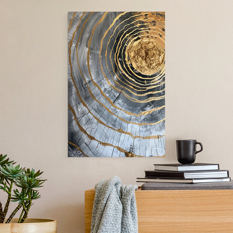 Série ABSTRACT CCXL III - Impression sur toile seulement - NON CADRE, H 18 po x l 12 po