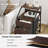 Nightstands With 3 Drawers & Outlets, Bedside Tables With 2 Usb Ports & 2-tier Open Shelf (set Of 2)-1115630217