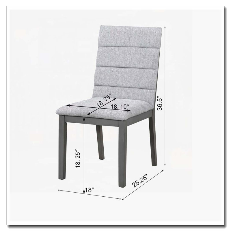 Upholstery Modern Dining Chairs, Grey, Grey