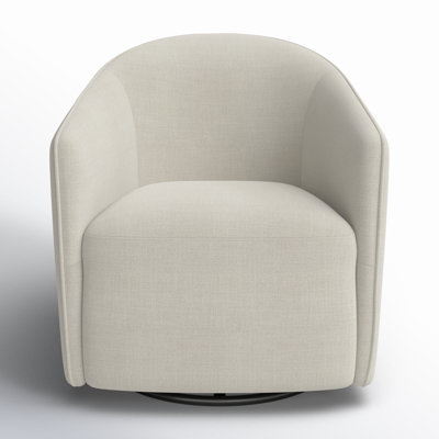 Caines Linen Swivel Barrel Chair