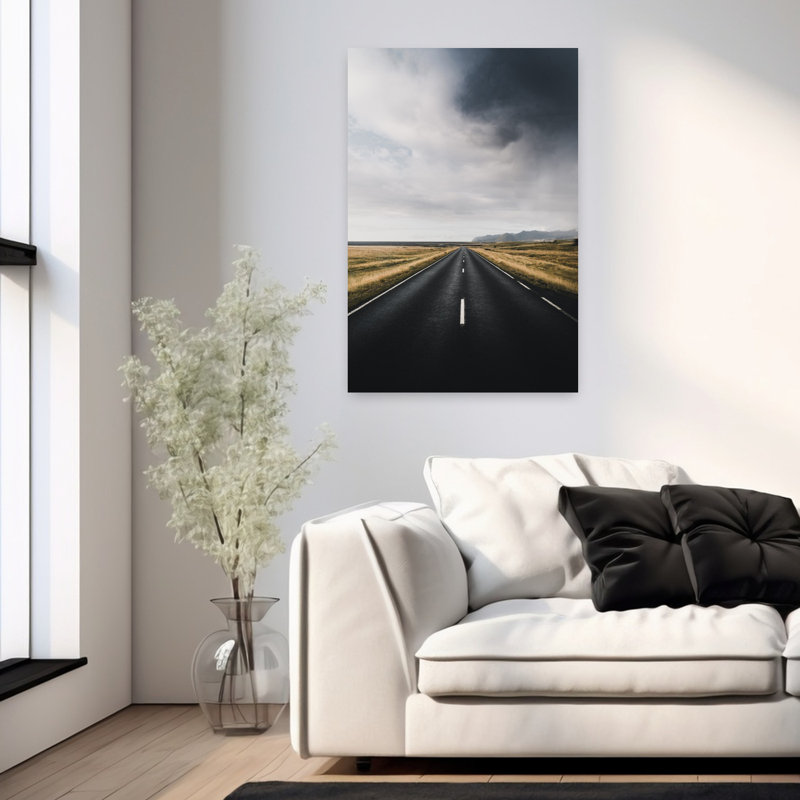 The Way Out, paysage contemporain abstrait, art naturel, H 36 po x l 24 po