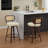 Upholstered Swivel Bar Stools Side Chairs Set Of 2-1982777298-1982777296