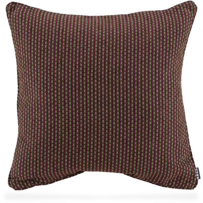 Frozen Love Striped Square Cushion, Dark brown/Green