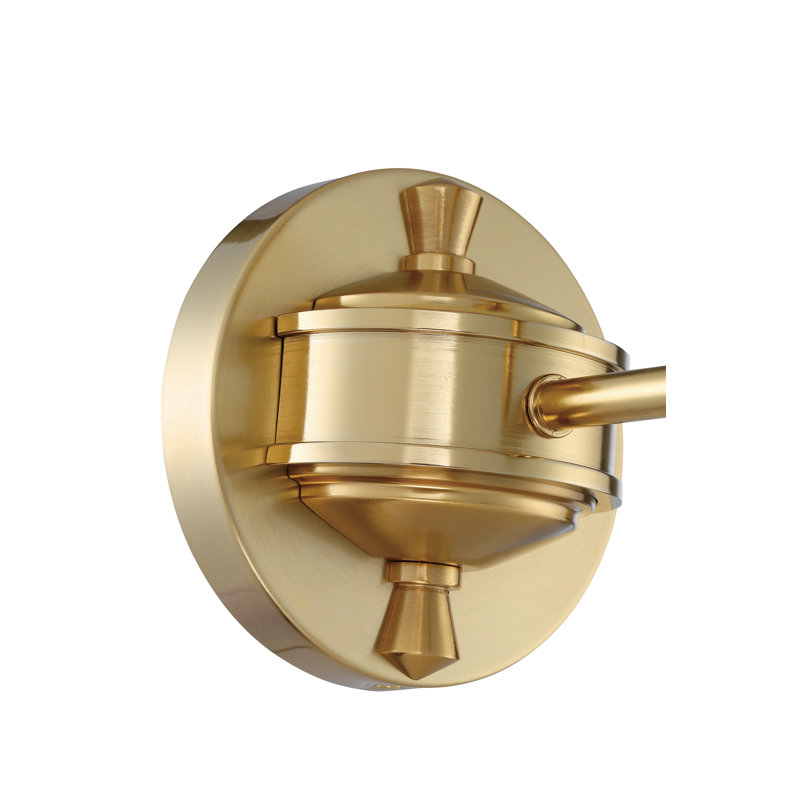 Upney Armed Sconce, Satin Brass