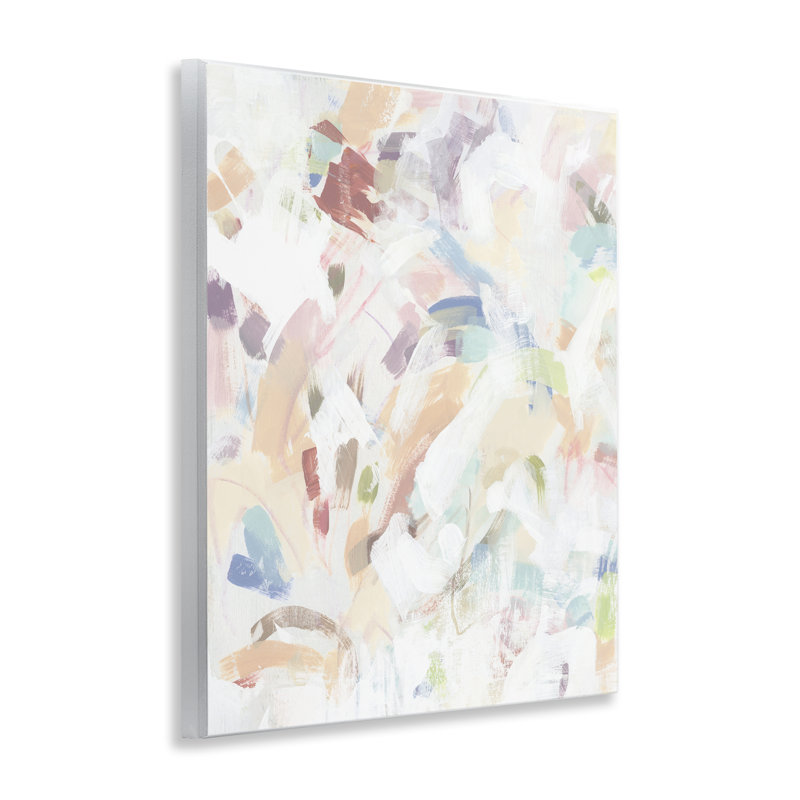 «Pastel Candy Scrape», plaque murale abstraite, design par June Erica Vess