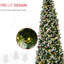Arbre de Noël 9 pieds avec 460, textures de branches réalistes, pin, baies rouges et configuration stable de 9 pieds, allure naturelle, éclairage sécuritaire