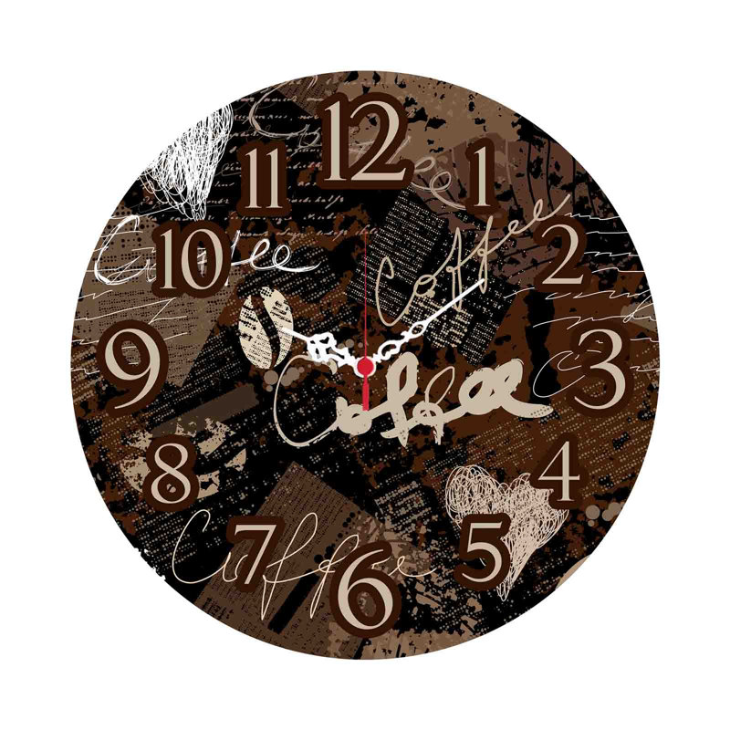 Horloge murale élégante Elegant, 15,7 po de diamètre | 100% panneau de fibres à densité moyenne avec une épaisseur de 0,2 po | Décoration élégante pour le salon, le bureau et la chambre à coucher | Design moderne, parfait pour l'élégance et la