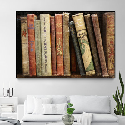 « rétro book collection iii » par sylvia cook-floater, impression sur toile