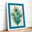 Peacock Feather Study Botanical - Framed Print-1746920388-1746920394