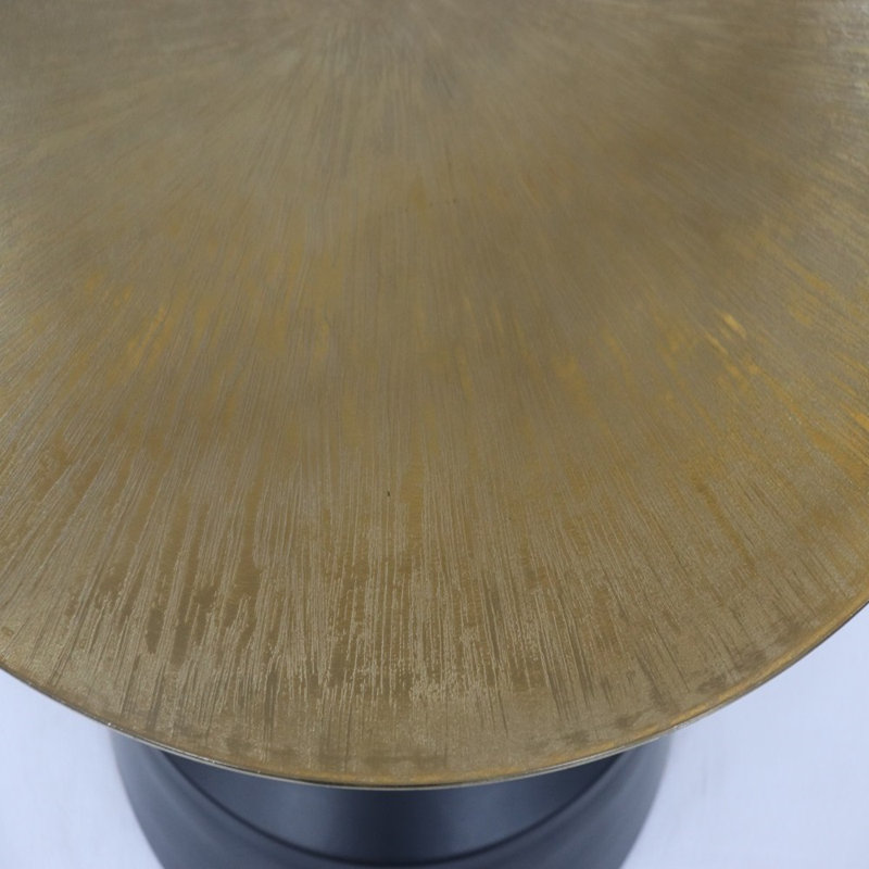 Table basse Akira, noir / or