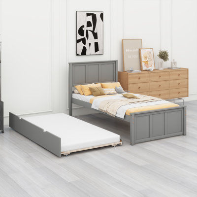 Lit plateforme avec lit gigogne