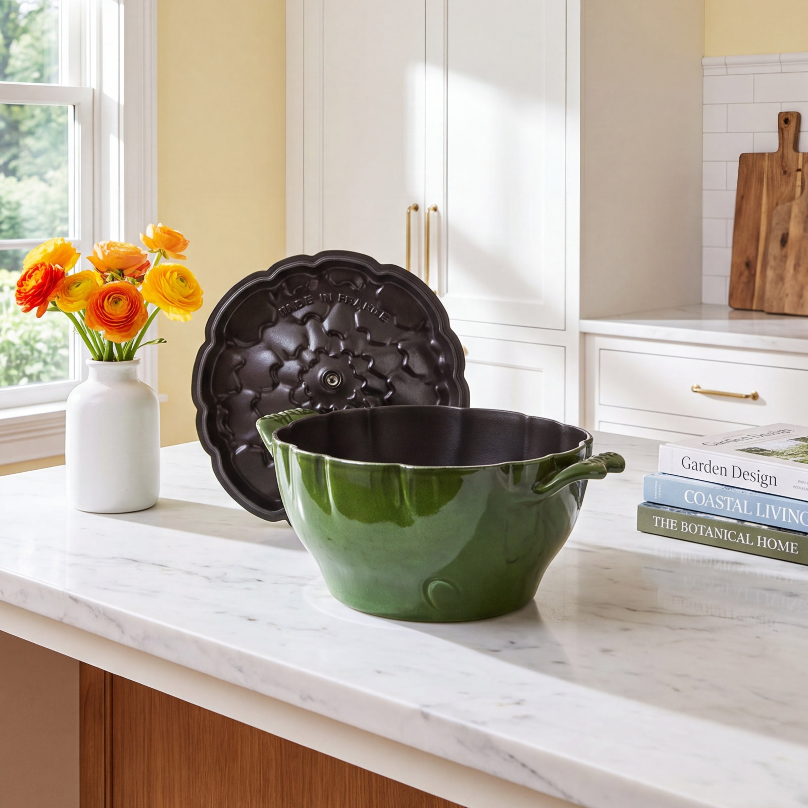 Staub Enameled Cast Iron Artichoke Cocotte