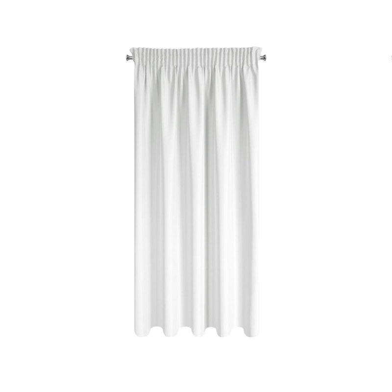Rita Polyester Standard Eyelet Curtain Panel, White