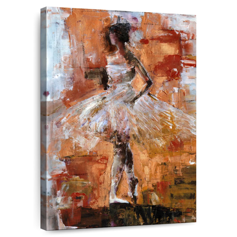 Enn texturé danseur de ballet II, H 30 po x l 20 po