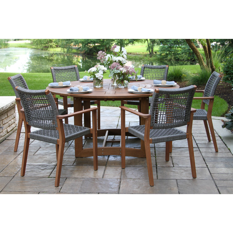 Fleur 6-Person Round Dining Set