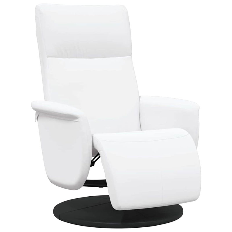 Faux Leather Massage Chair, White