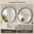 Valancia Round Bathroom Mirror with Aluminum Frame, Tempered Glass-1921907419-1921907392