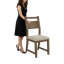 Chaise rembourrée en bois Halden