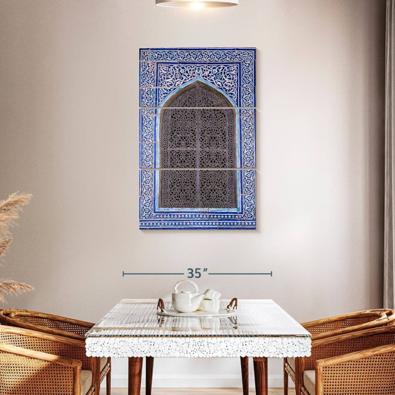 Lilie Ornate Tiled Window, 45" H x 28" W