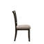 Ensemble de 2 chaises d'appoint en tissu et gris vieilli