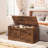 Lingle 39.4'' W Storage Bench with Flip Top Blanket Chest-367890005