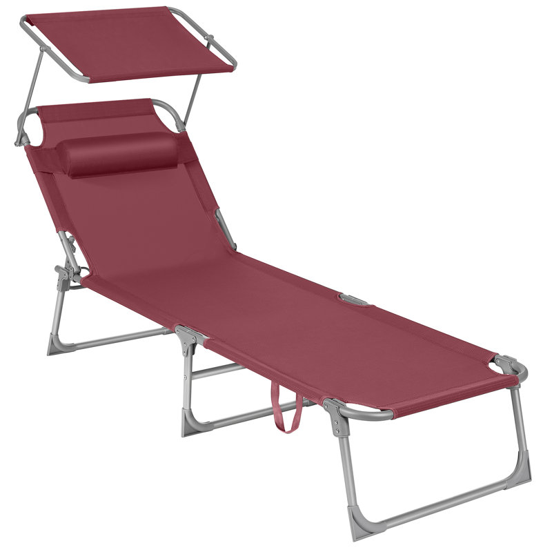 Salerna 193cm Long Single Chaise, Red