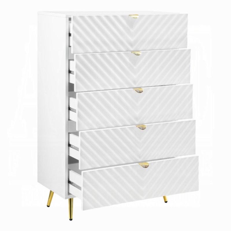 Gaines CHEST, White High Gloss
