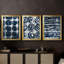 Indigo Memory I - Toile tendue avec châssis sur mesure - 3 pièces-1205531453-1205531452