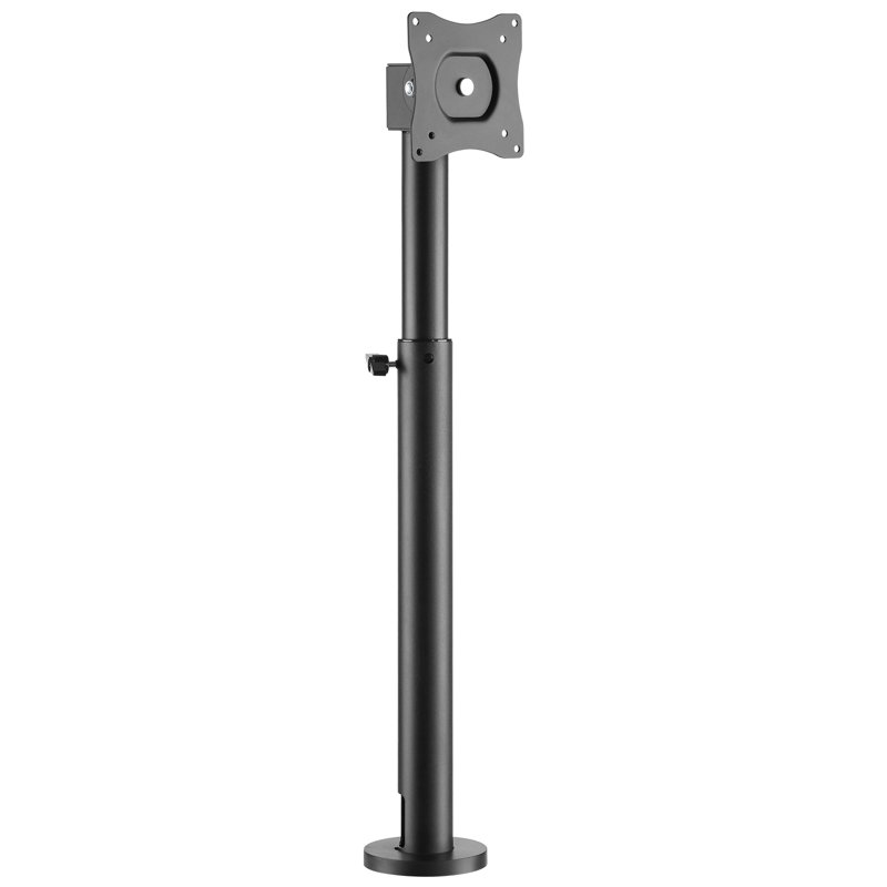 Black Adjustable POS Monitor Mount with Cable Management