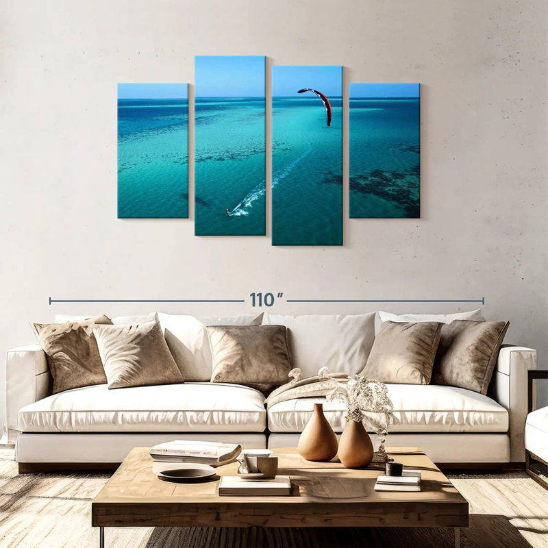 Sireci Kitesurfing In Mauritius, 48" H x 75" W