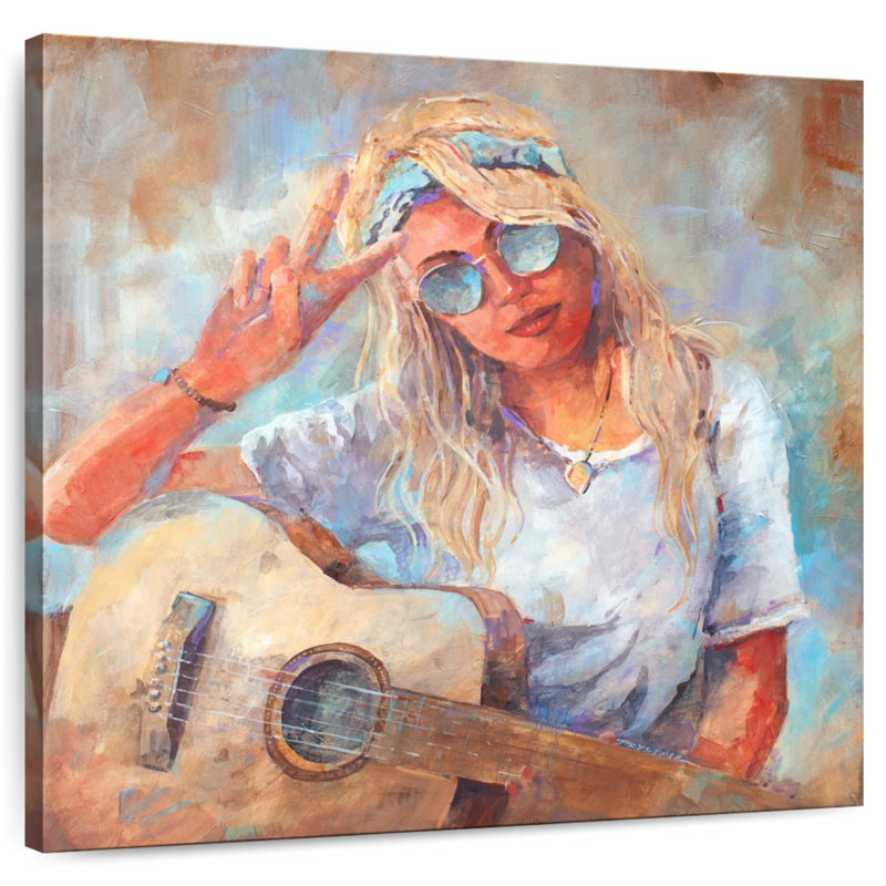 Leisha Peace and Love Square, H 10 po x l 10 po