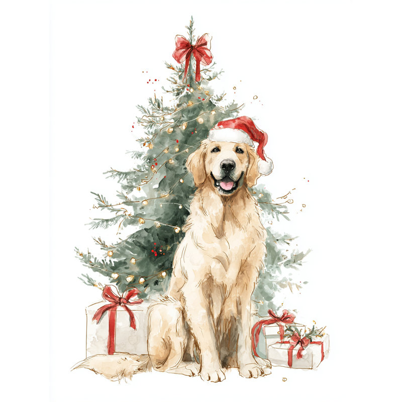 Toile tendue Golden Retriever, 30 po x 40 po